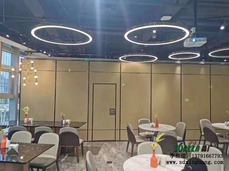 濰坊酒店活動隔斷墻飯店包廂，移動折疊推拉隔斷