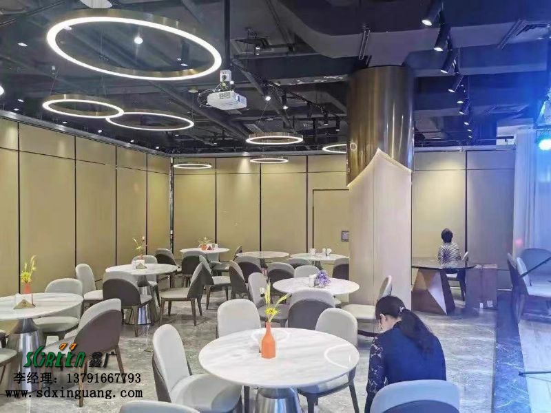 濰坊酒店活動隔斷墻飯店包廂，移動折疊推拉隔斷